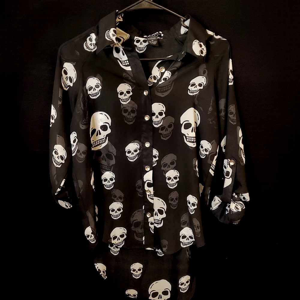 WOMEN SKELETON BLOUSE